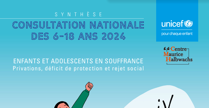 Illustration de la synthèse de la consultation nationale de l'UNICEF concernant les 6-18 ans en 2024
